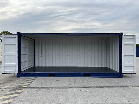 20ft standard side opening container side view
