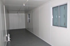 Internal view of refrigerated unit