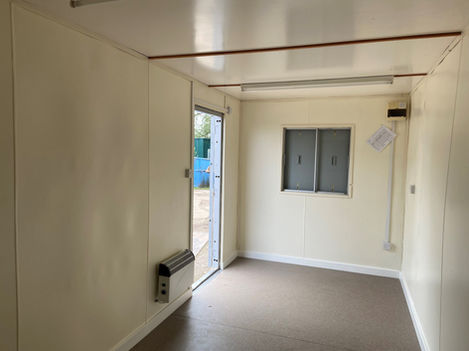Internal view of anti-vandal site accommodation