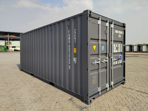 Storage container being delivered to site